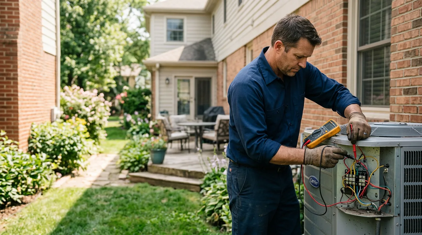 HVAC technician working near Ola, AR